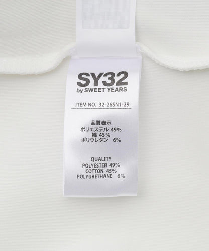 SY32 by SWEET YEARS /エスワイサーティトゥ バイ スィートイヤーズ/ ACTIVE S/S ZIP HOODIE 短袖拉鍊連帽衫