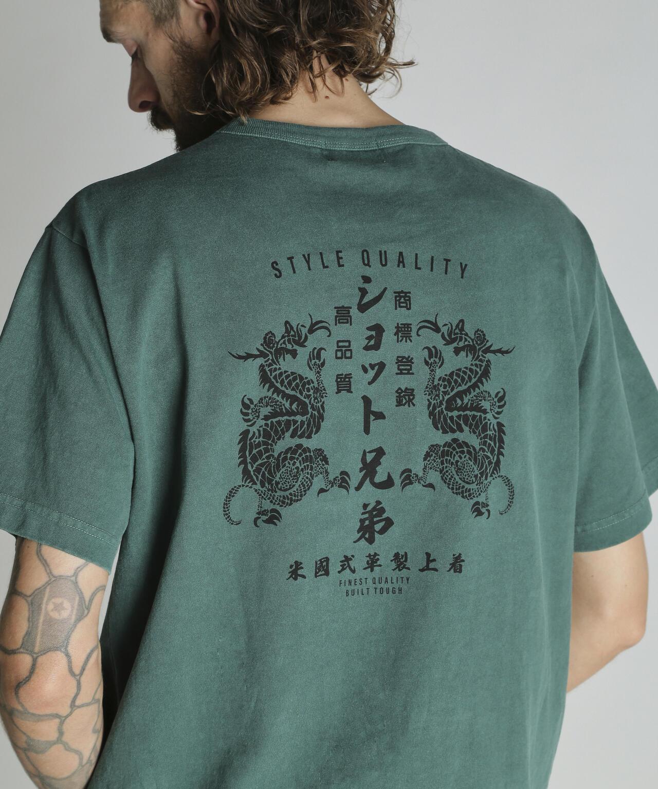 ADVERTISEMENT DRAGON PG T-SHIRT 龍圖案印花 短袖T恤