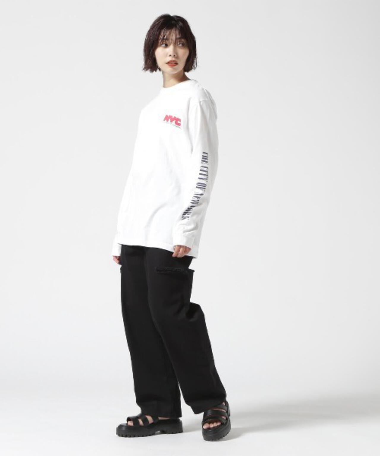 GOOD ROCK SPEED NYC NO PARKING 印花長袖T恤 UNISEX