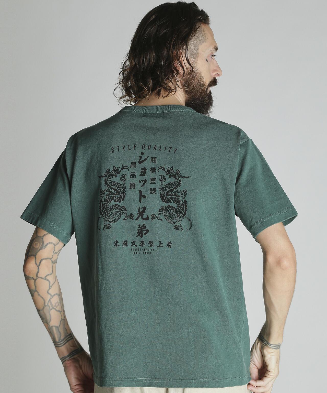 ADVERTISEMENT DRAGON PG T-SHIRT 龍圖案印花 短袖T恤