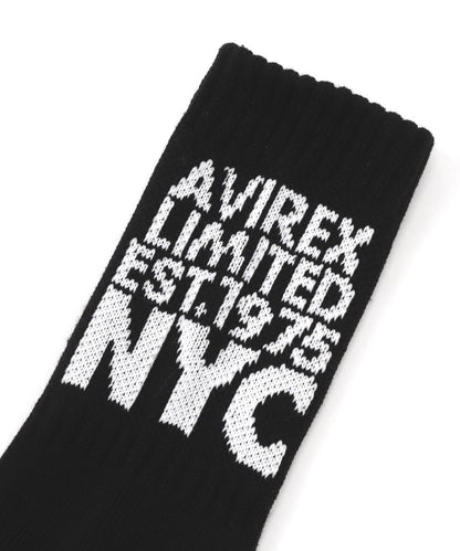 提花 AVIREX NYC 襪子（直營店限定）
