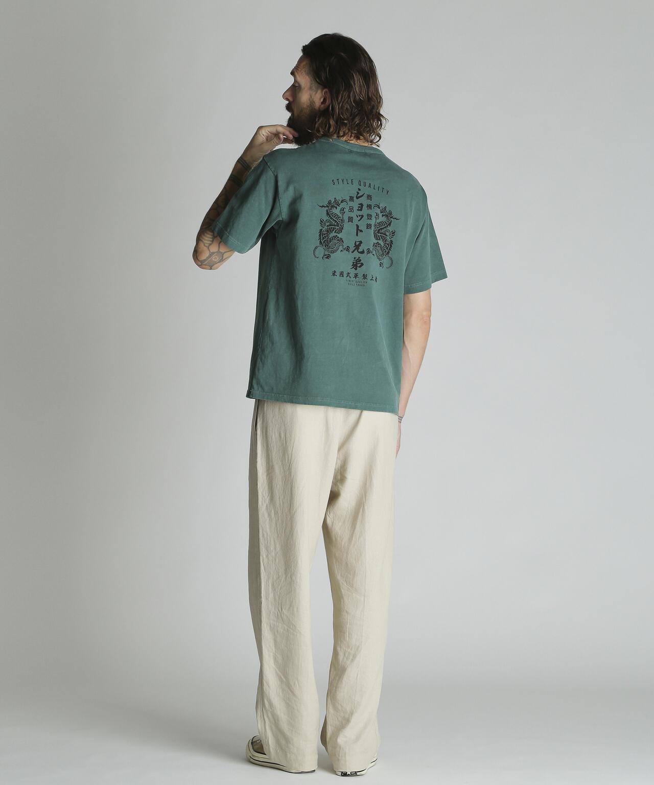 ADVERTISEMENT DRAGON PG T-SHIRT 龍圖案印花 短袖T恤