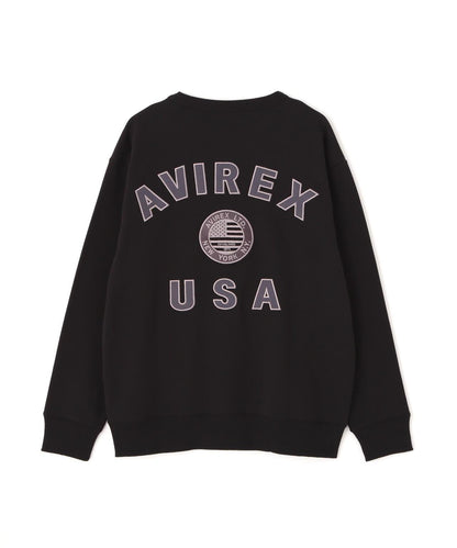 直營店限定 VARSITY FLAG 圓領衛衣