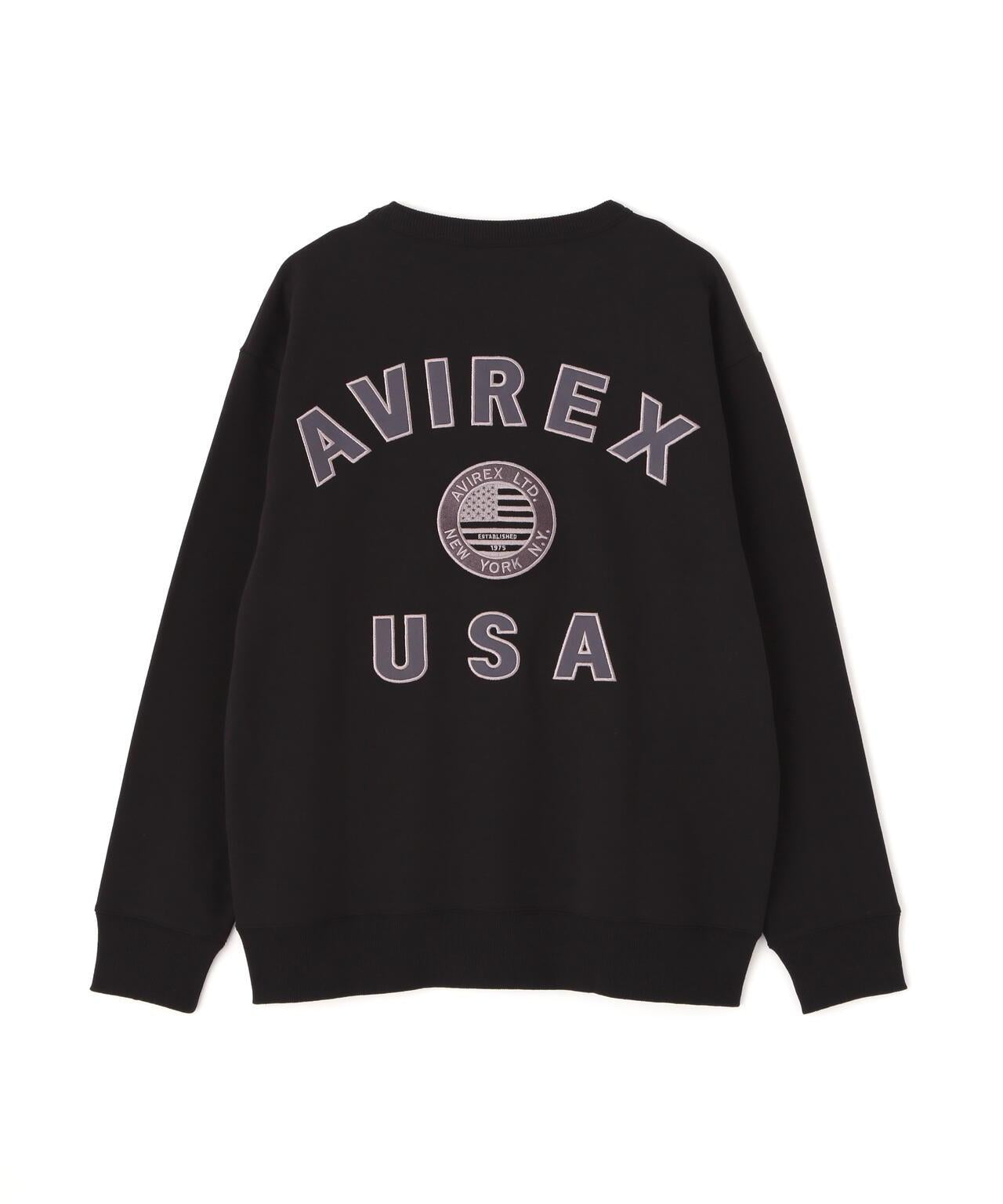 直營店限定 VARSITY FLAG 圓領衛衣