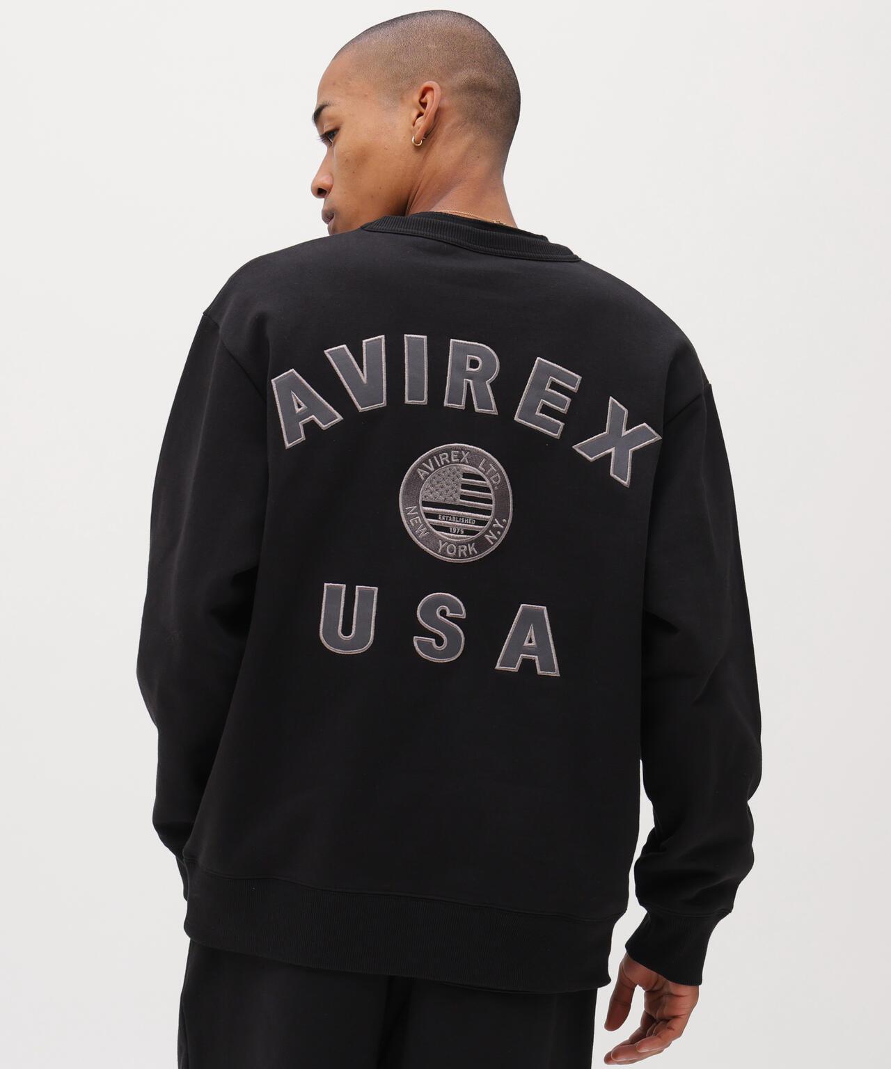 直營店限定 VARSITY FLAG 圓領衛衣