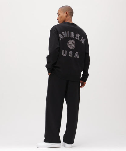 直營店限定 VARSITY FLAG 圓領衛衣