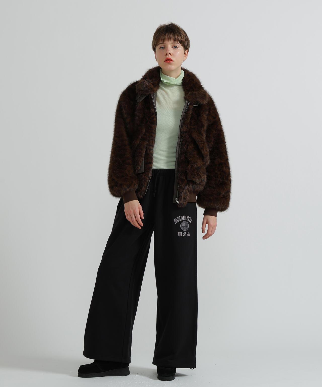 VARSITY FLAG SWEAT PANTS 休閒運動褲 《WOMAN/直営店限定》