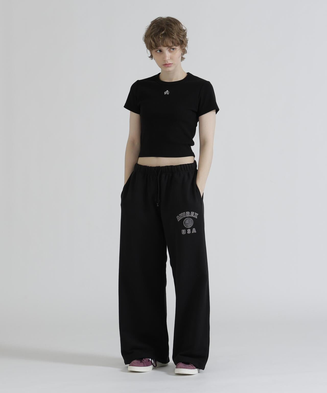 VARSITY FLAG SWEAT PANTS 休閒運動褲 《WOMAN/直営店限定》