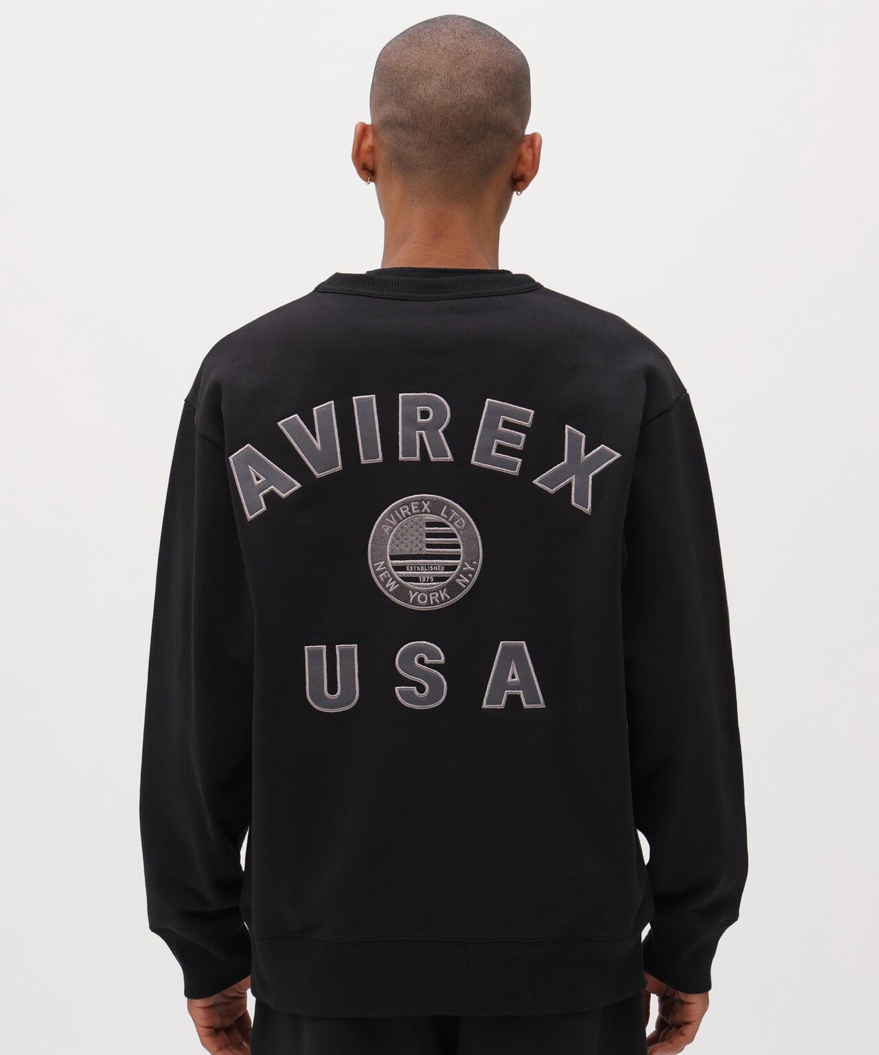 直營店限定 VARSITY FLAG 圓領衛衣