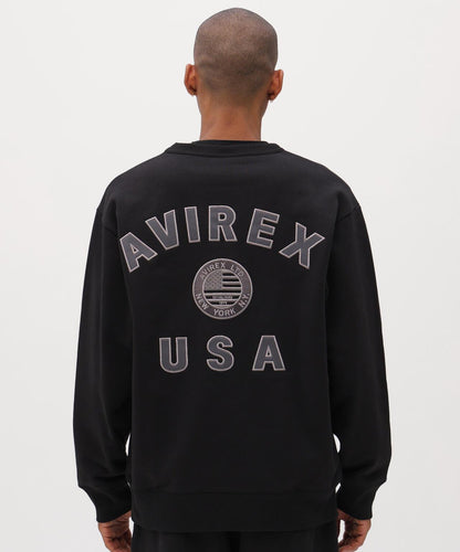 直營店限定 VARSITY FLAG 圓領衛衣