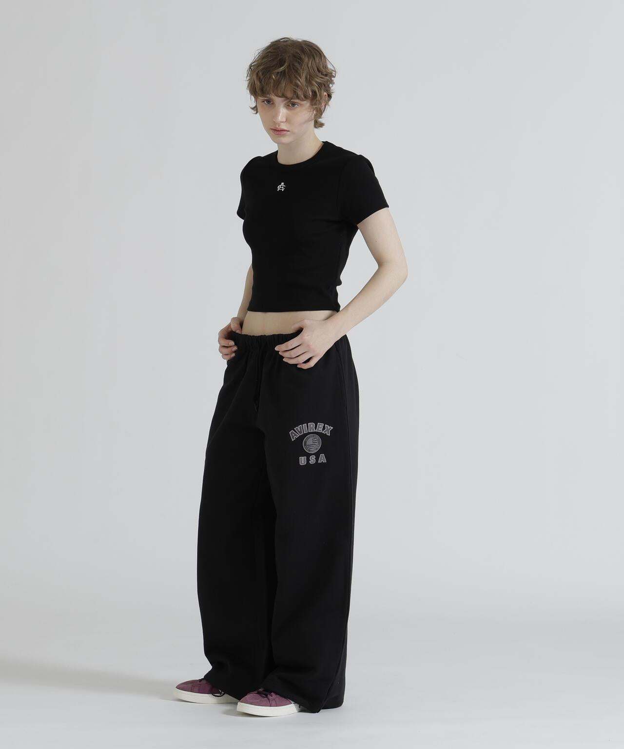 VARSITY FLAG SWEAT PANTS 休閒運動褲 《WOMAN/直営店限定》