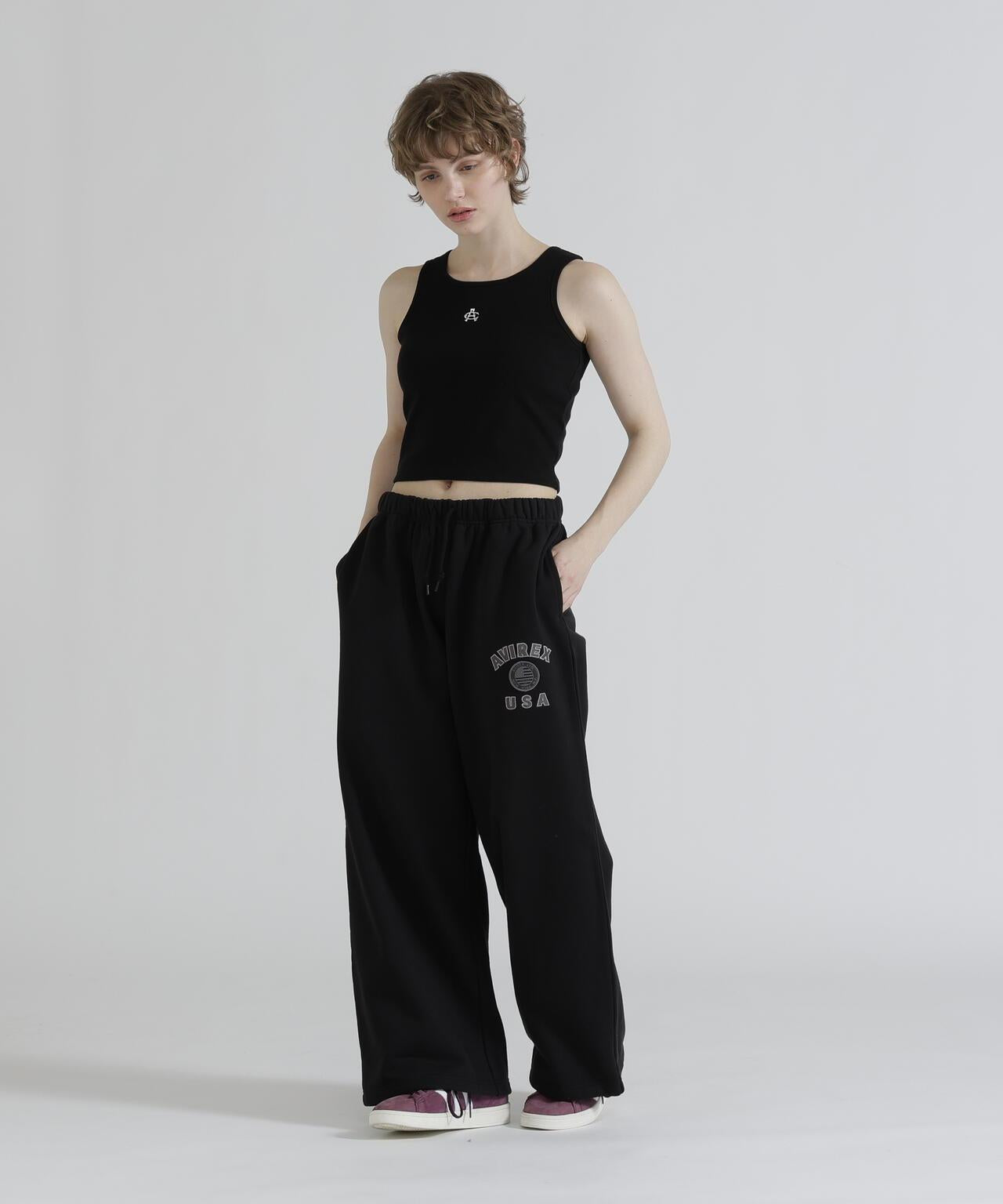VARSITY FLAG SWEAT PANTS 休閒運動褲 《WOMAN/直営店限定》