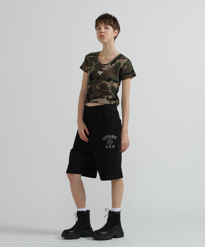 WOMAN Varsity Flag 圖案 HARF PANTS 短褲（直營店限定）
