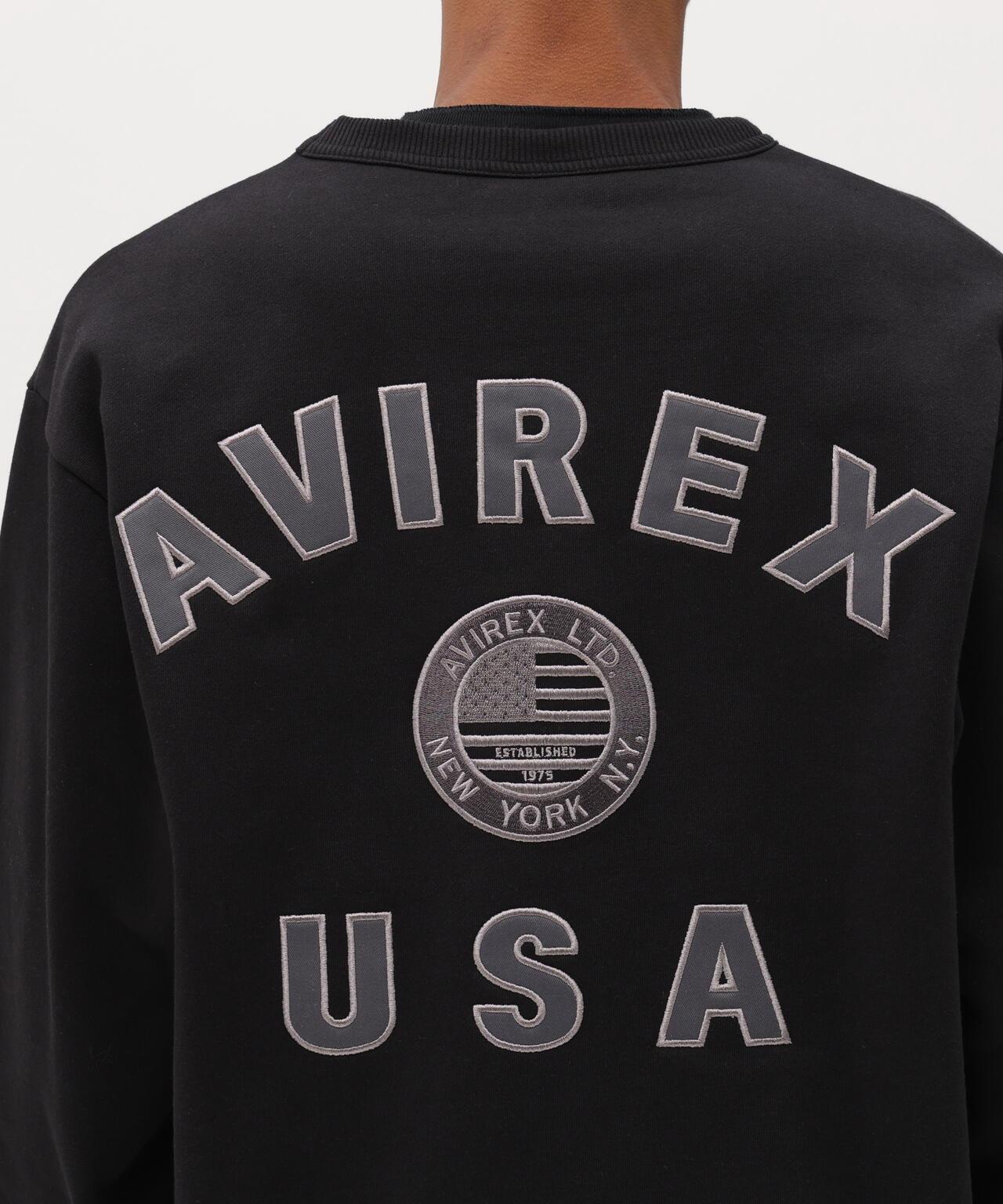 直營店限定 VARSITY FLAG 圓領衛衣