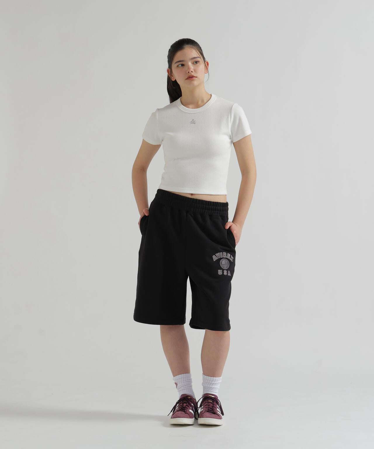 WOMAN Varsity Flag 圖案 HARF PANTS 短褲（直營店限定）