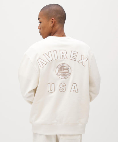 直營店限定 VARSITY FLAG 圓領衛衣