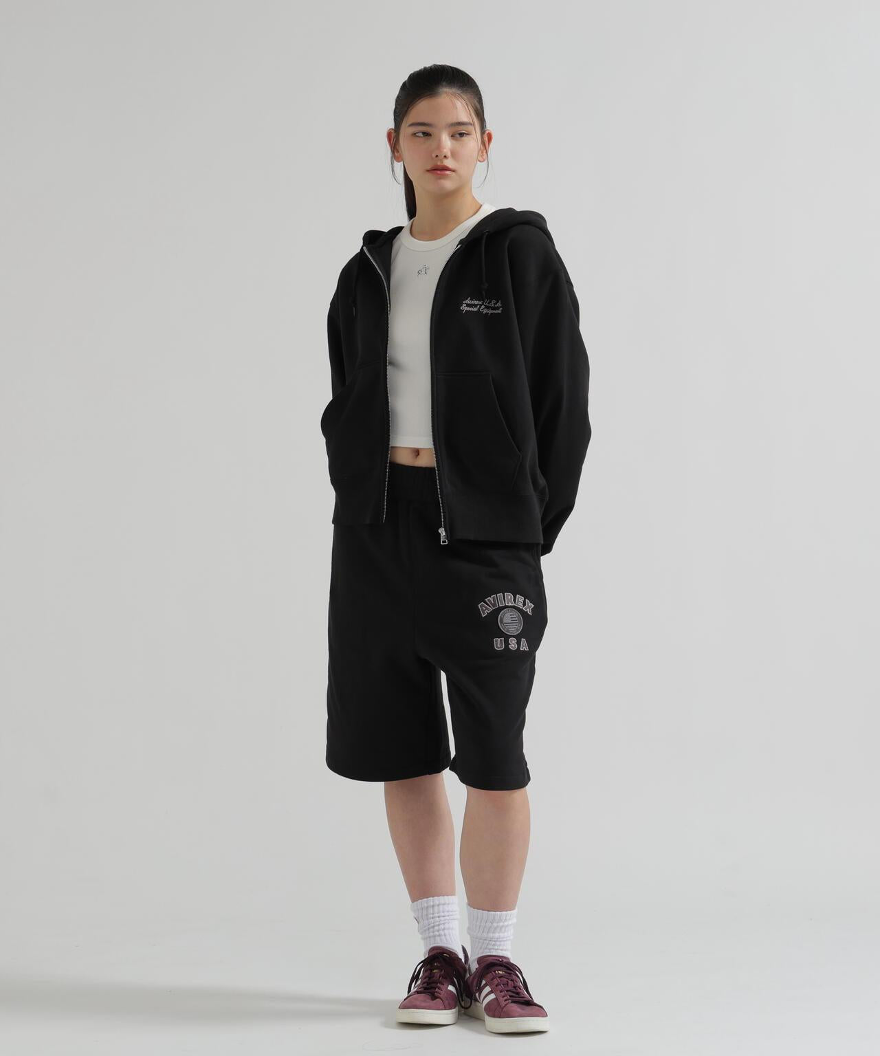 WOMAN Varsity Flag 圖案 HARF PANTS 短褲（直營店限定）