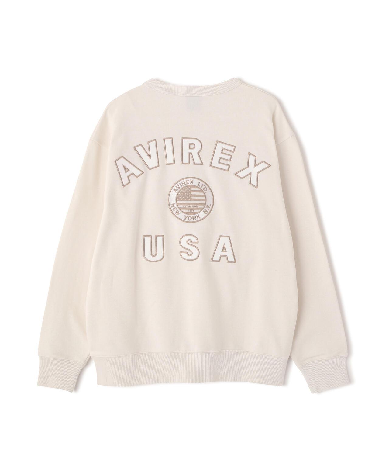 直營店限定 VARSITY FLAG 圓領衛衣