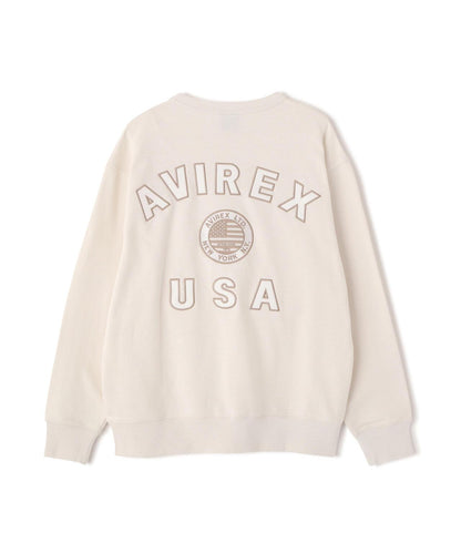 直營店限定 VARSITY FLAG 圓領衛衣
