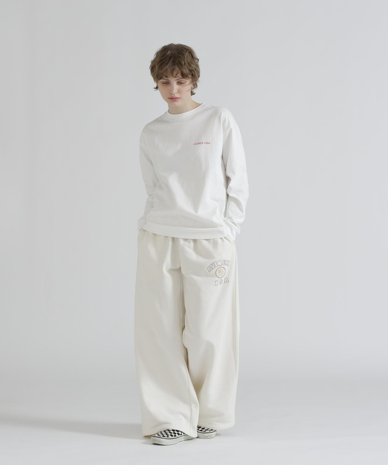 VARSITY FLAG SWEAT PANTS 休閒運動褲 《WOMAN/直営店限定》