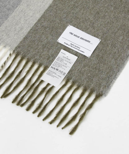 THE INOUE BROTHERS Brushed Scole Stripe 條紋刷毛圍巾
