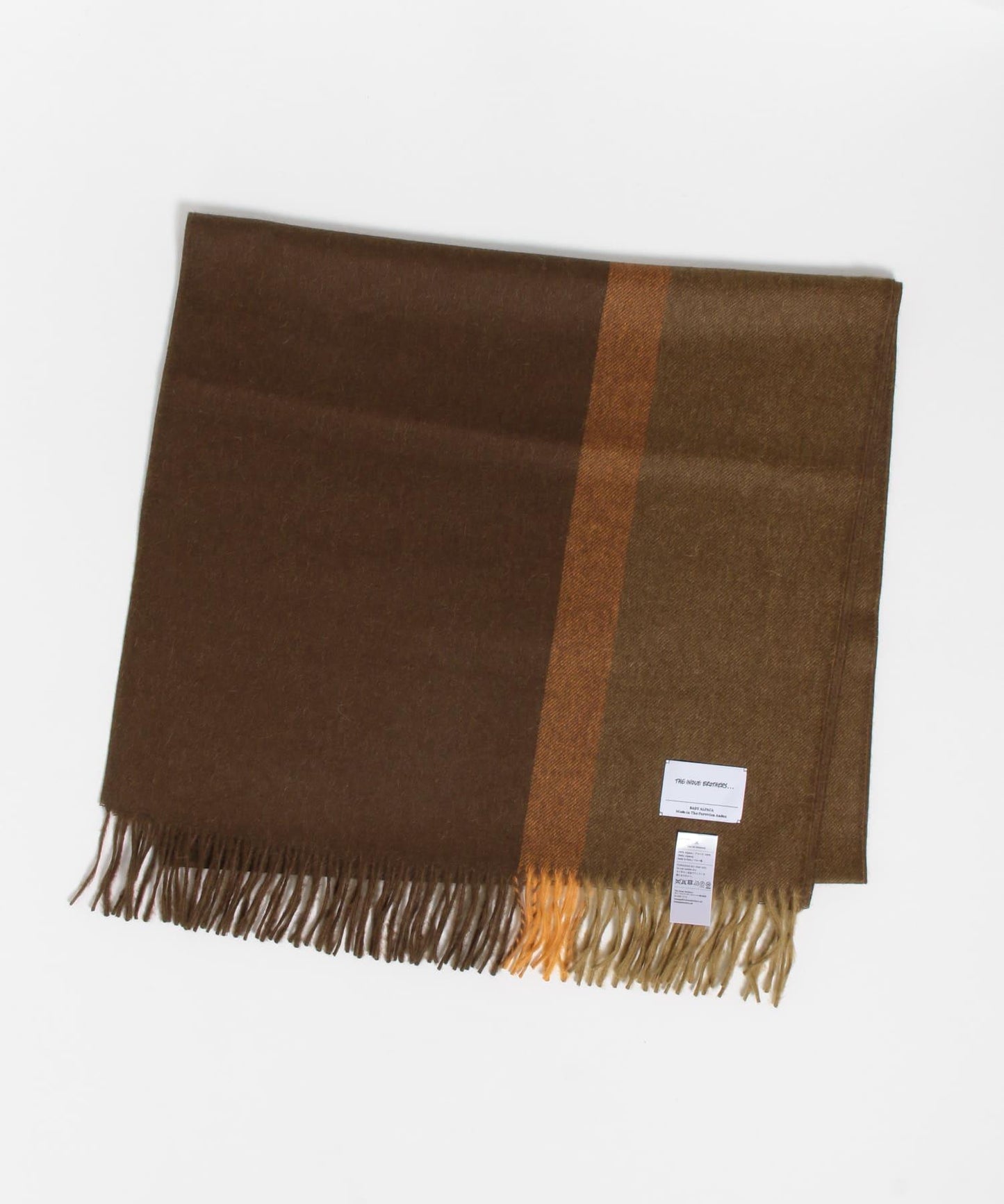 THE INOUE BROTHERS Brushed Scole Stripe 條紋刷毛圍巾
