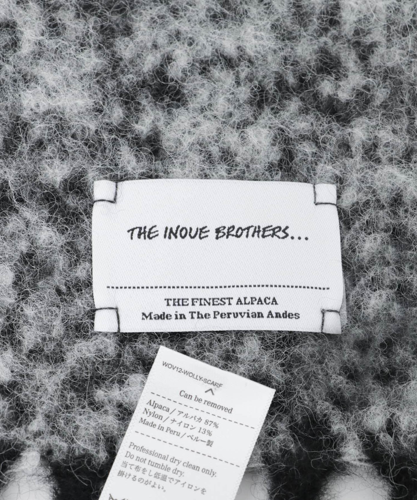 THE INOUE BROTHERS Two Colour Woolly 雙色毛絨圍巾
