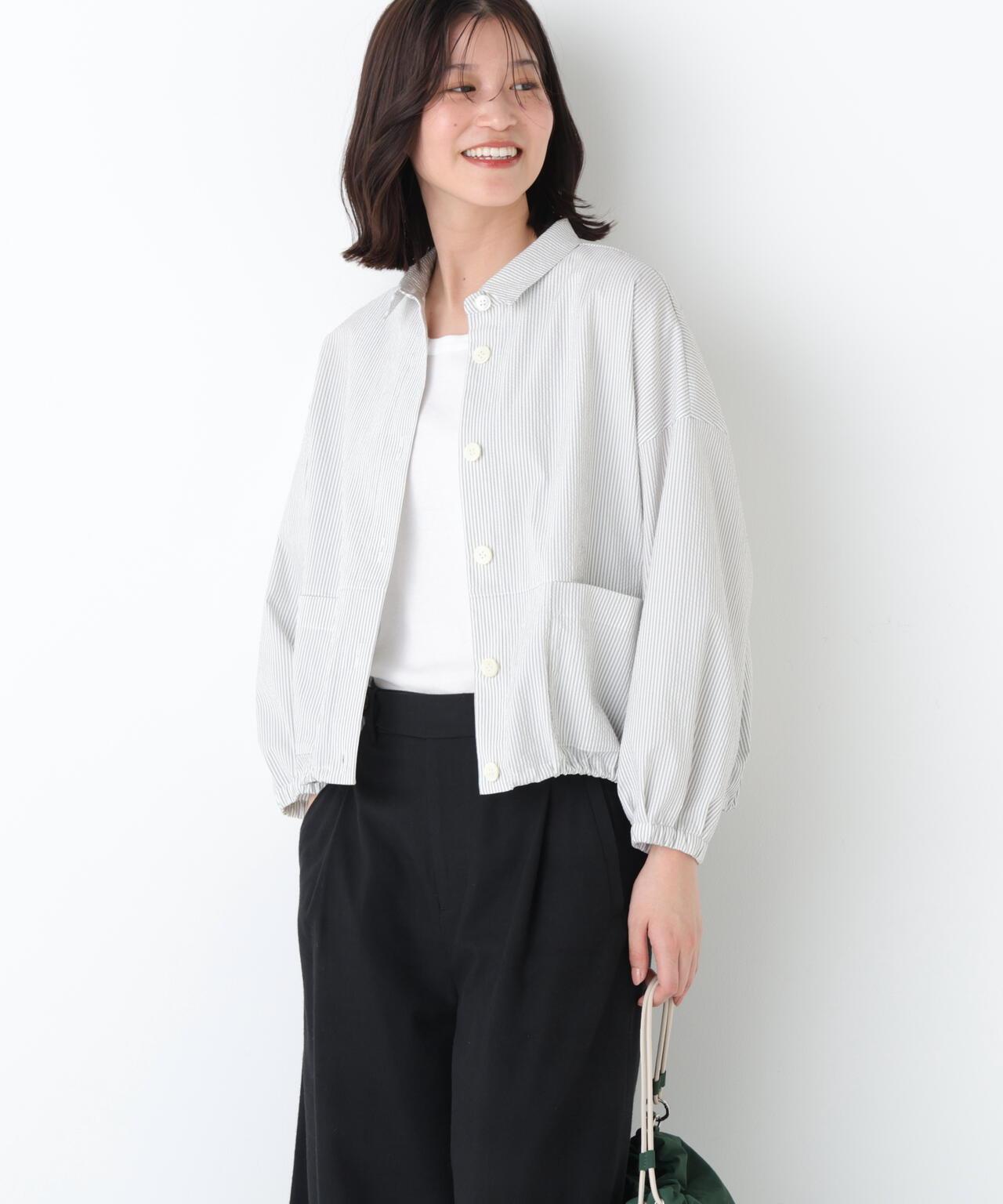 《洗える》 泡泡紗襯衫外搭