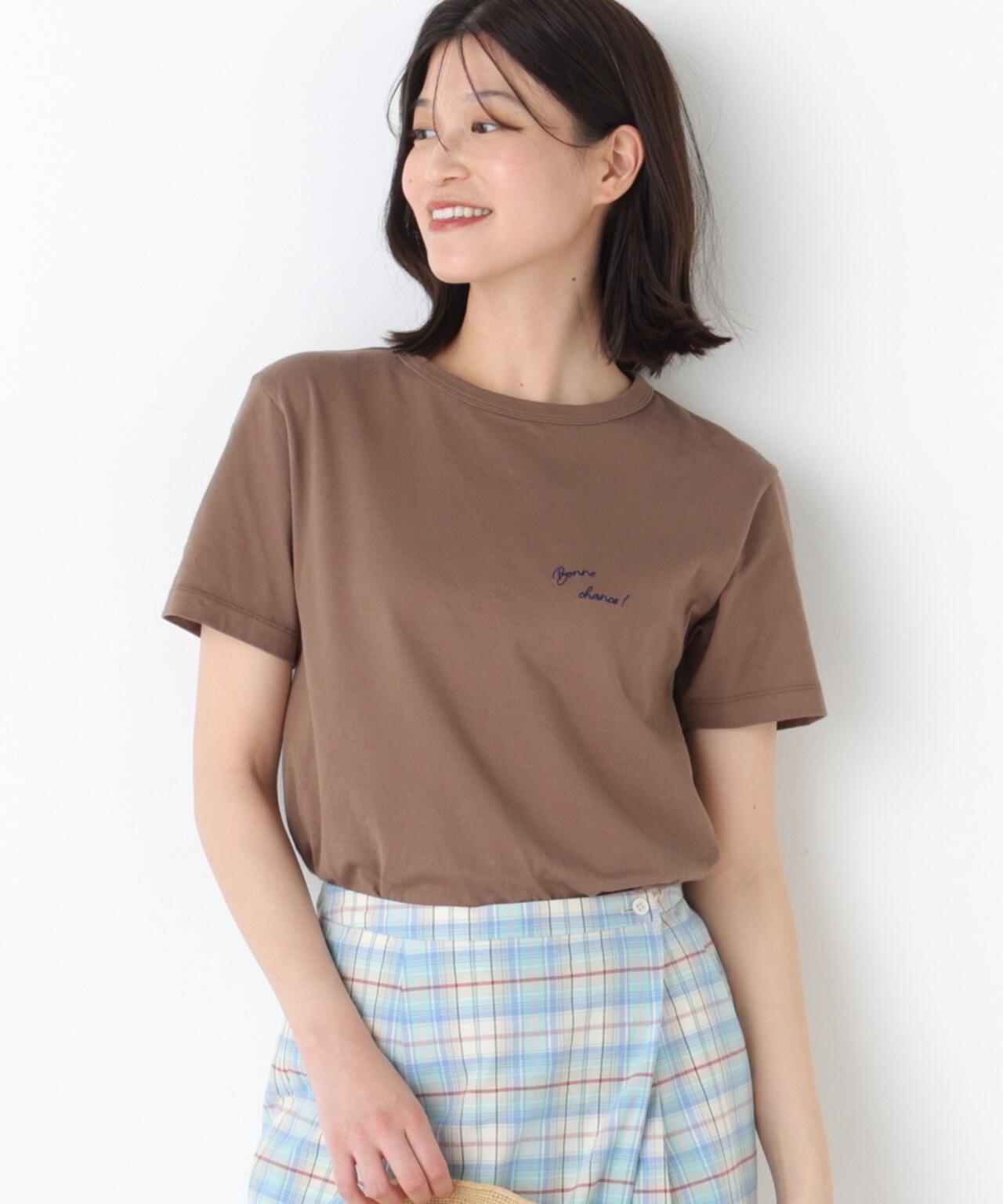 Bonne chance 刺繡logoT恤