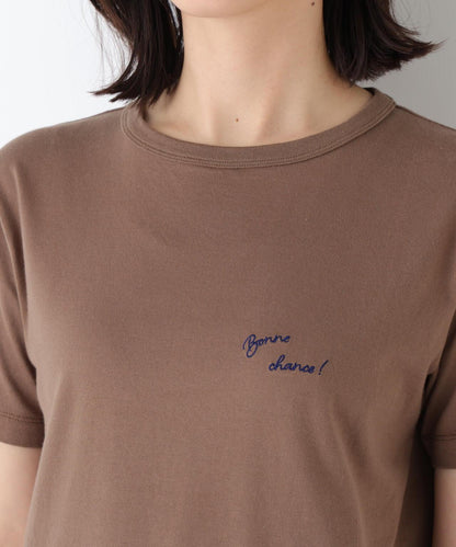 Bonne chance 刺繡logoT恤