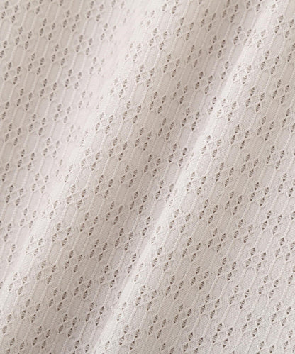 《洗える / Good Price》 網眼蕾絲V領襯衫