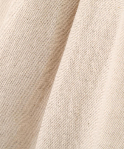 《洗える》 闊腿 棉麻輕薄牛仔 褲子