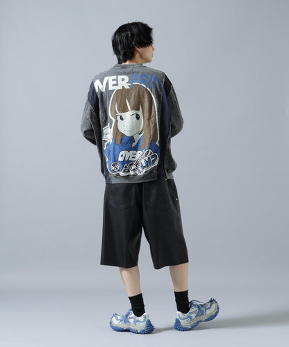 overprint/オーバープリント 聯名 pigment SIGNBOAD 長袖T恤