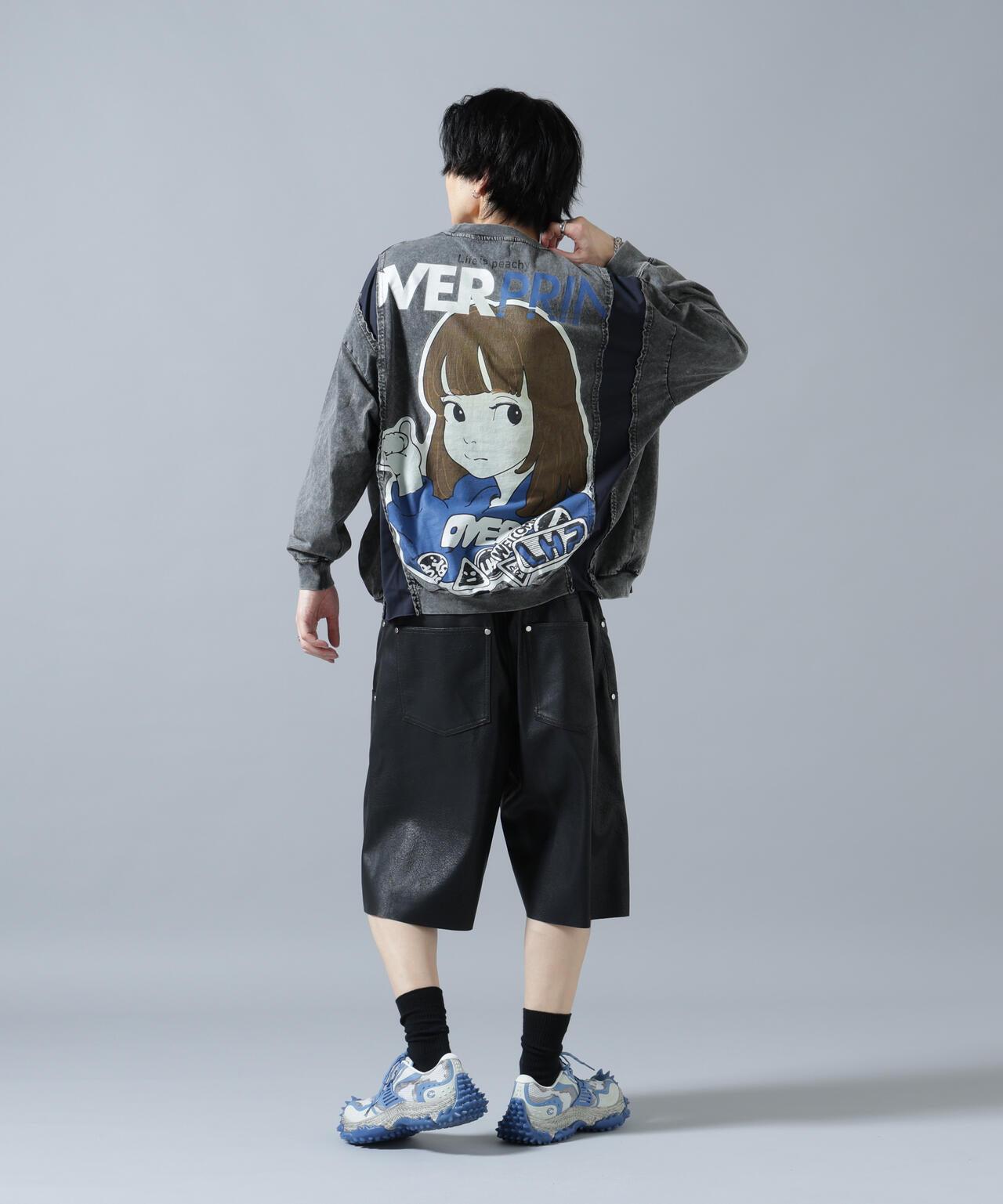 overprint/オーバープリント 聯名 pigment SIGNBOAD 長袖T恤