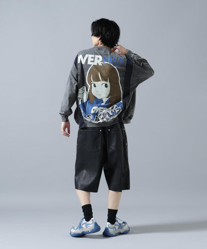 overprint/オーバープリント 聯名 pigment SIGNBOAD 長袖T恤