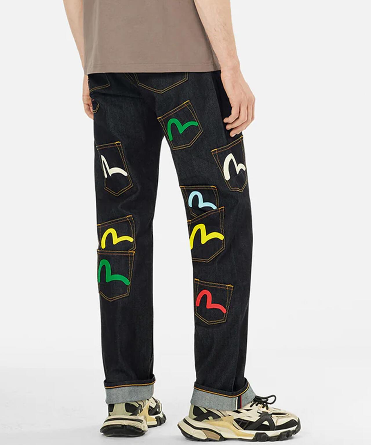 EVISU/エヴィス 多口袋 直筒版型 牛仔褲