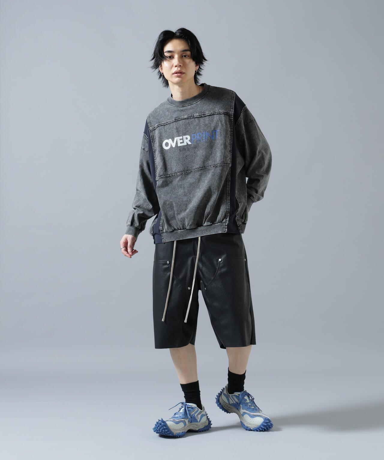 overprint/オーバープリント 聯名 pigment SIGNBOAD 長袖T恤