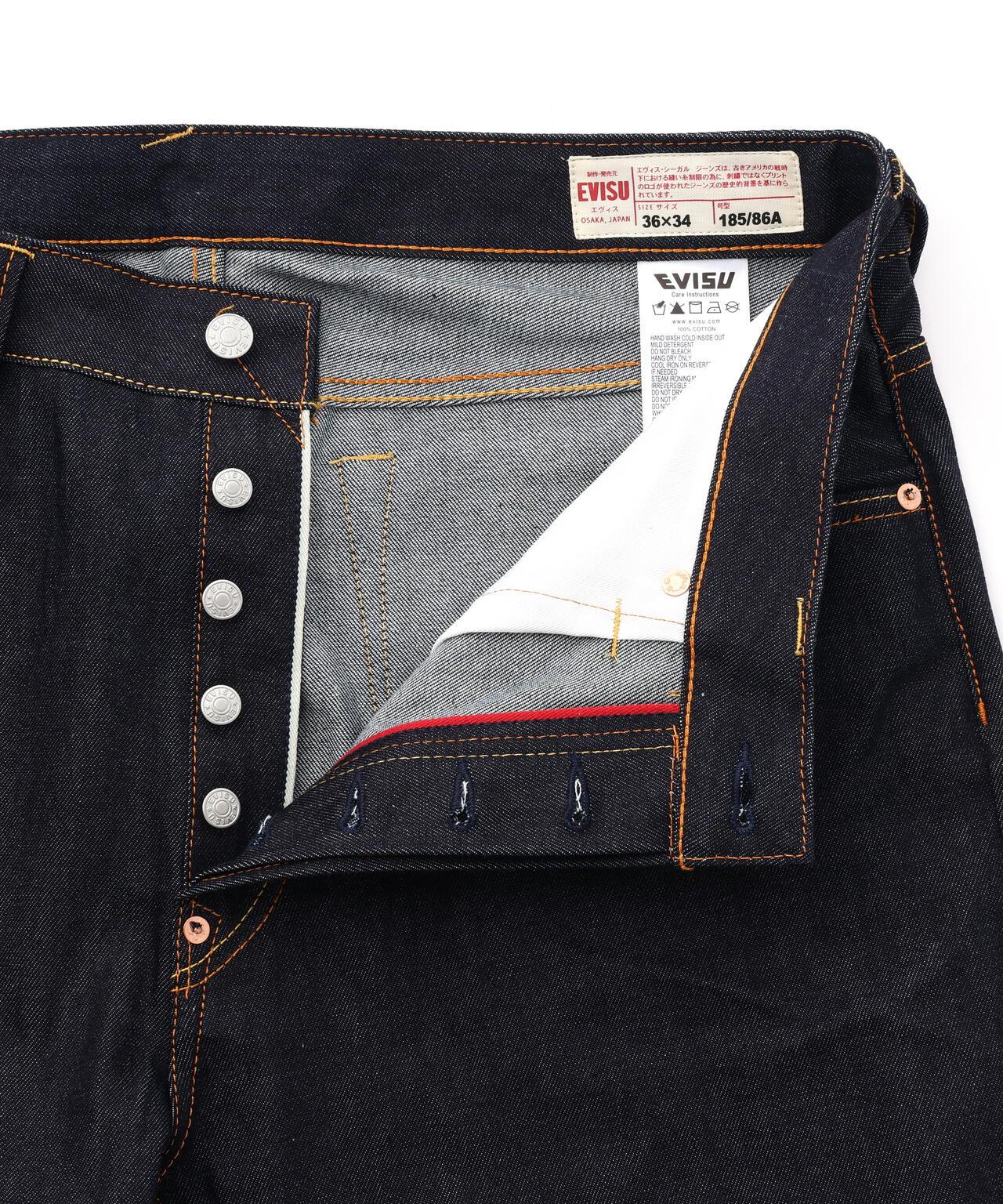 EVISU/エヴィス 多口袋 直筒版型 牛仔褲