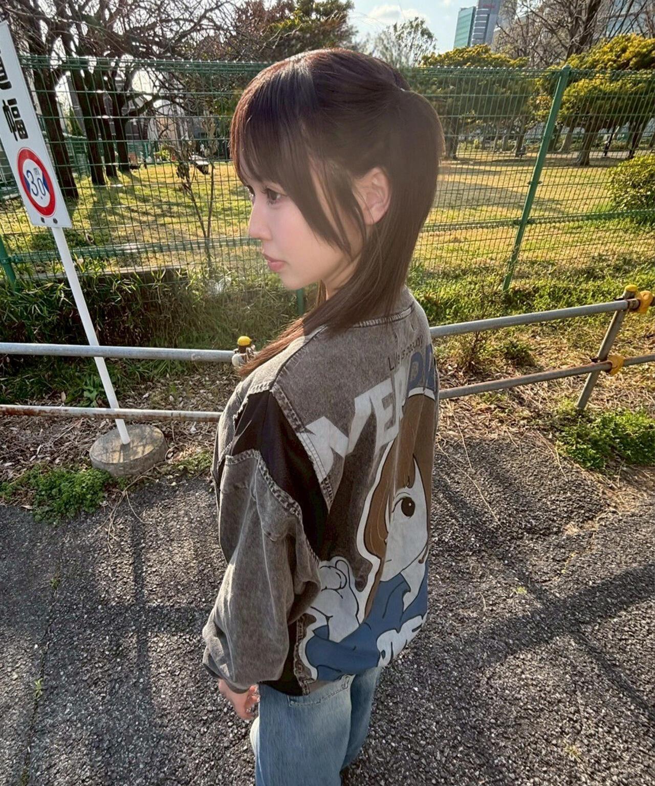 overprint/オーバープリント 聯名 pigment SIGNBOAD 長袖T恤