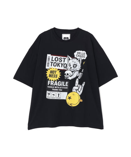 貓圖案 短袖 TEE 短袖T恤（&DEPOT限定）