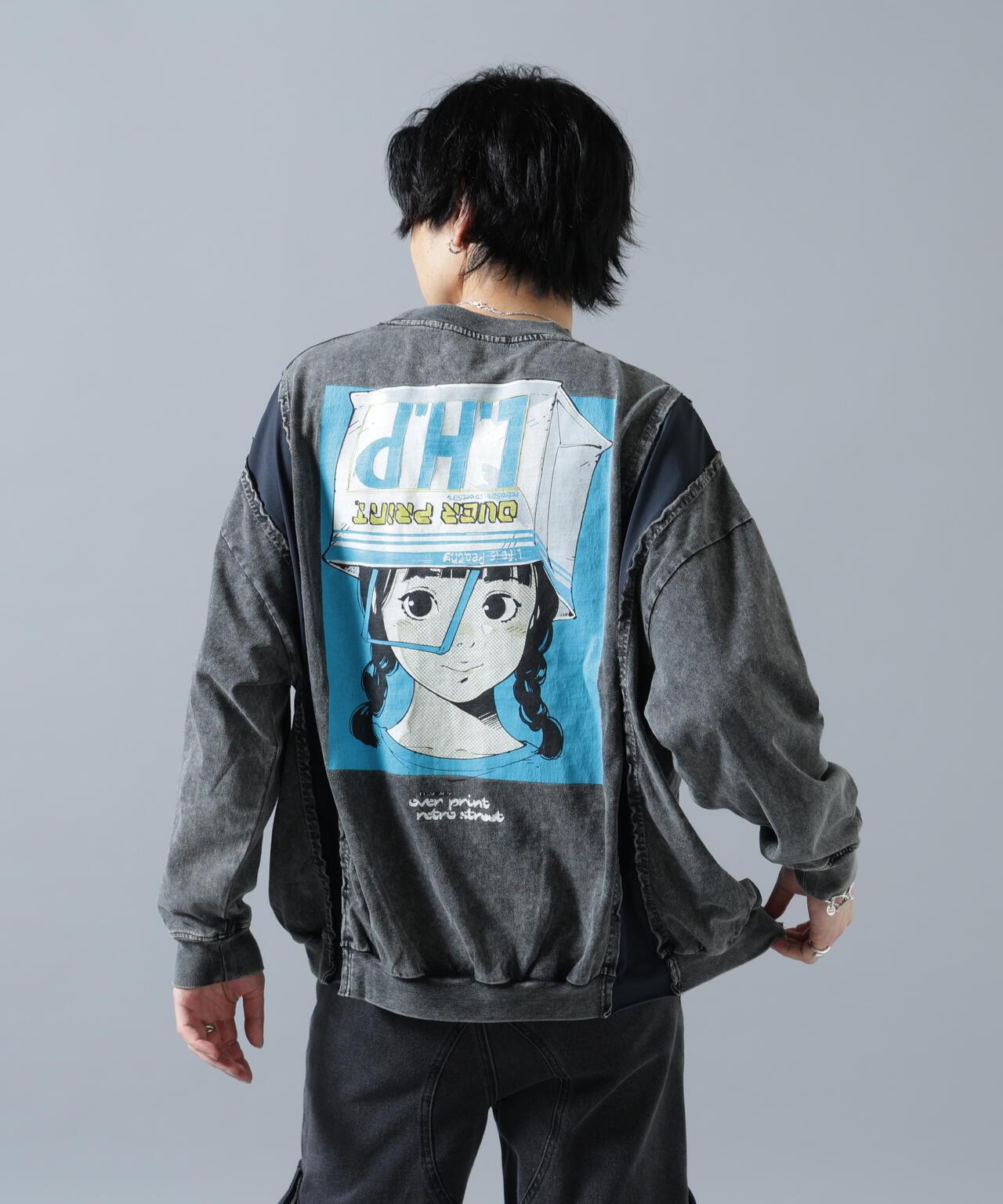 聯名 pigment SHOPPER 印花 pigment染色 長袖T恤