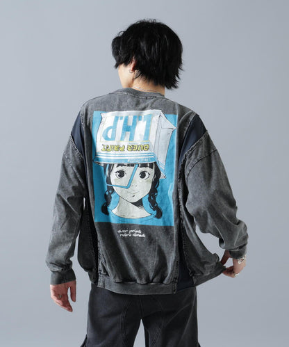 聯名 pigment SHOPPER 印花 pigment染色 長袖T恤