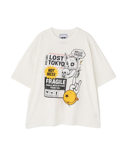 貓圖案 短袖 TEE 短袖T恤（&DEPOT限定）