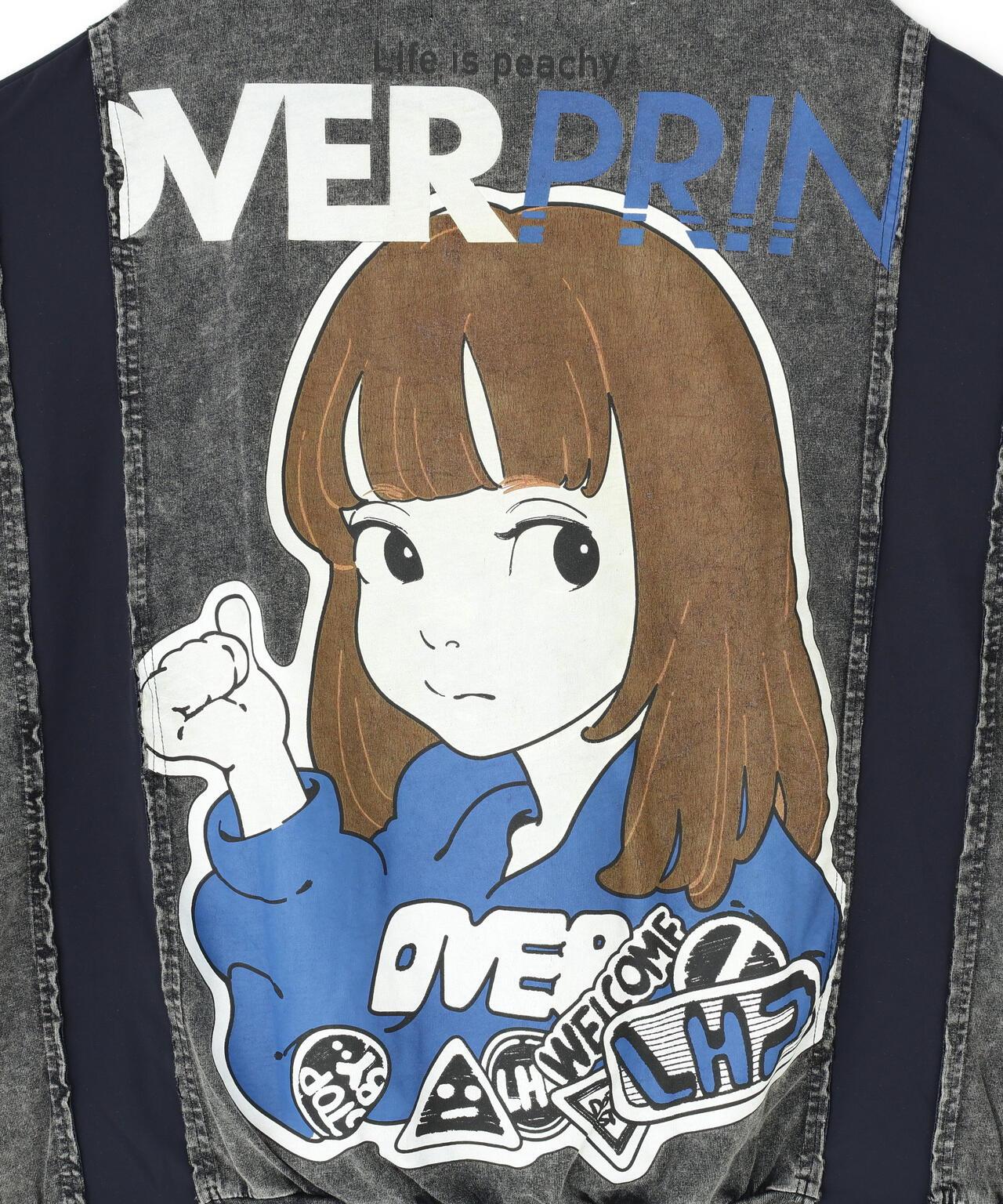 overprint/オーバープリント 聯名 pigment SIGNBOAD 長袖T恤