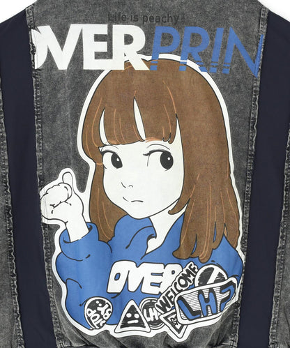 overprint/オーバープリント 聯名 pigment SIGNBOAD 長袖T恤