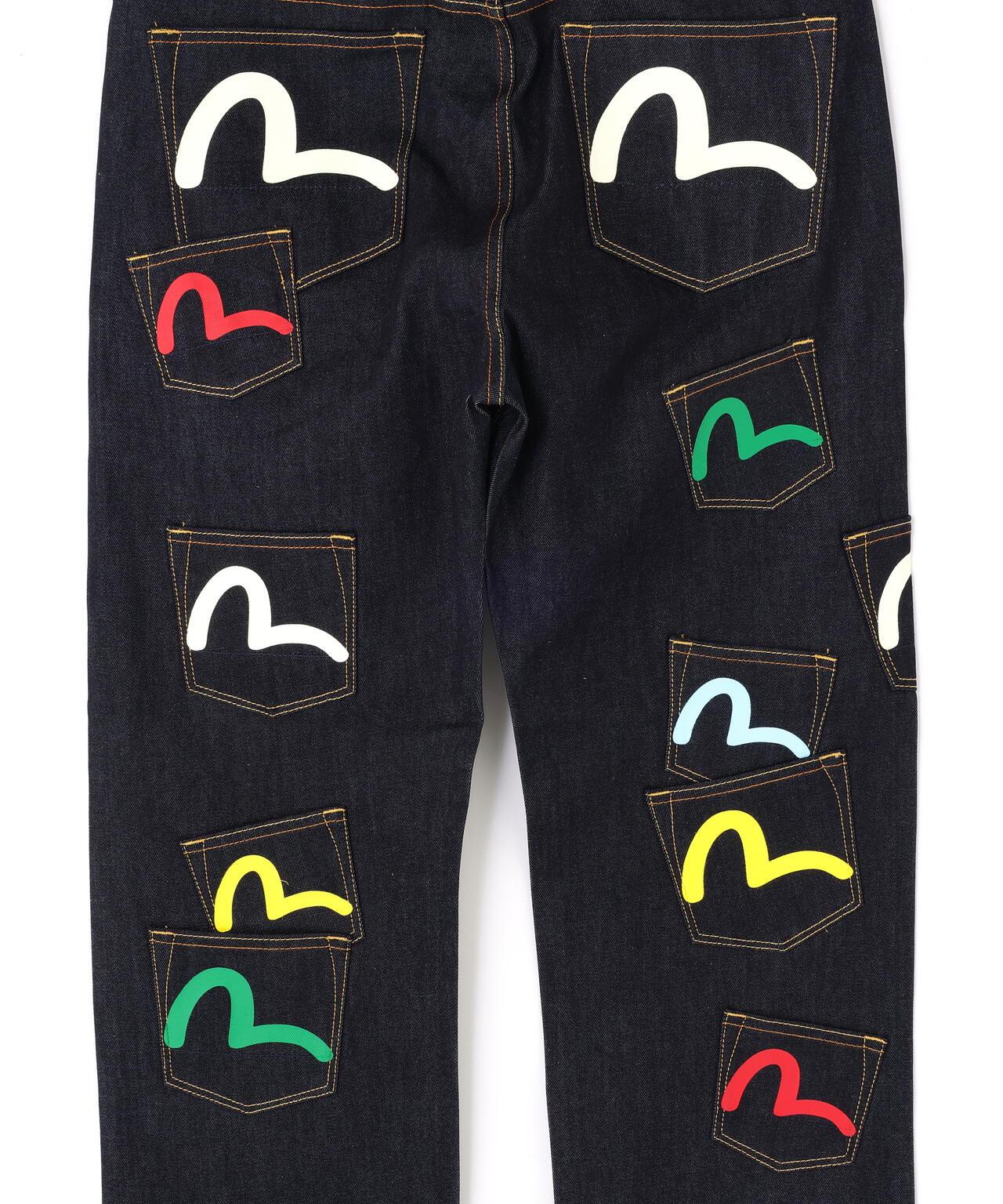 EVISU/エヴィス 多口袋 直筒版型 牛仔褲