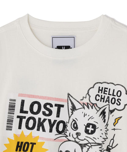 貓圖案 短袖 TEE 短袖T恤（&DEPOT限定）