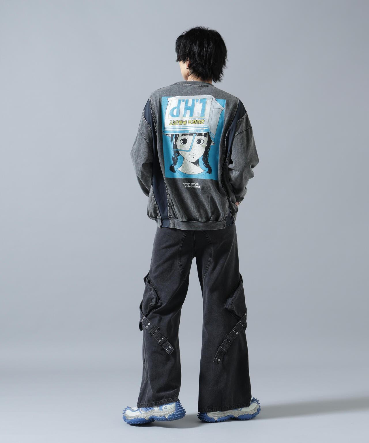 聯名 pigment SHOPPER 印花 pigment染色 長袖T恤