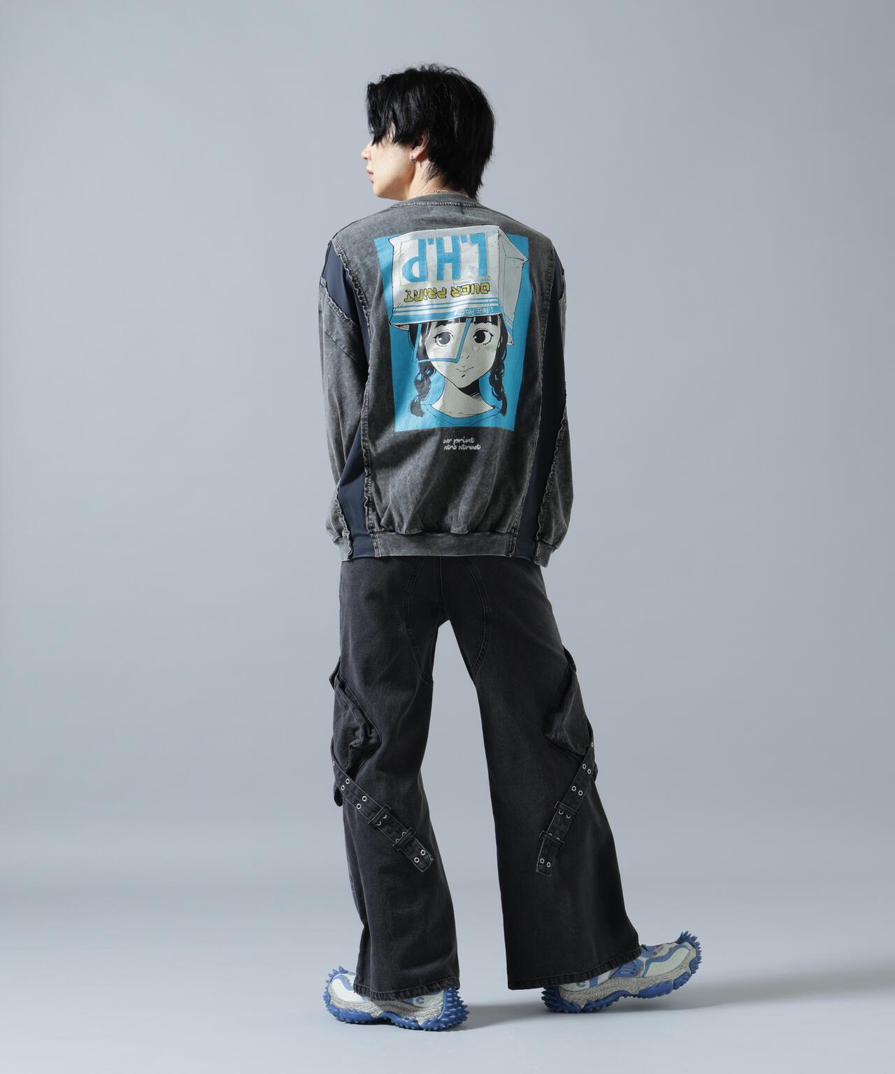 聯名 pigment SHOPPER 印花 pigment染色 長袖T恤