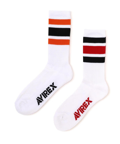 線條設計襪子 2PACK-SET